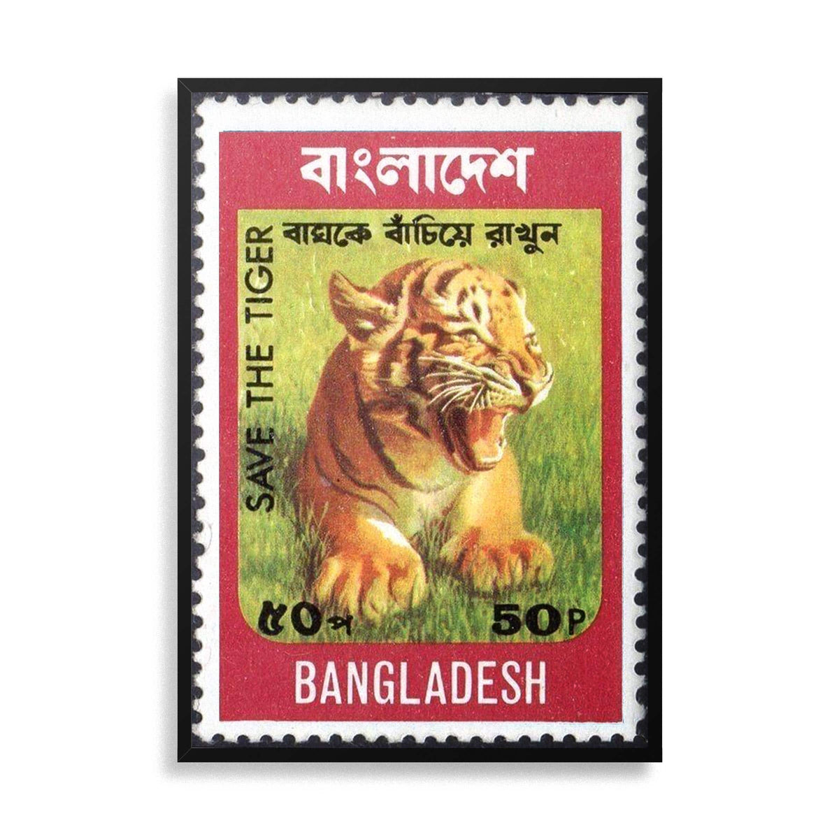 Royal Bengal Cub (Stamp post)