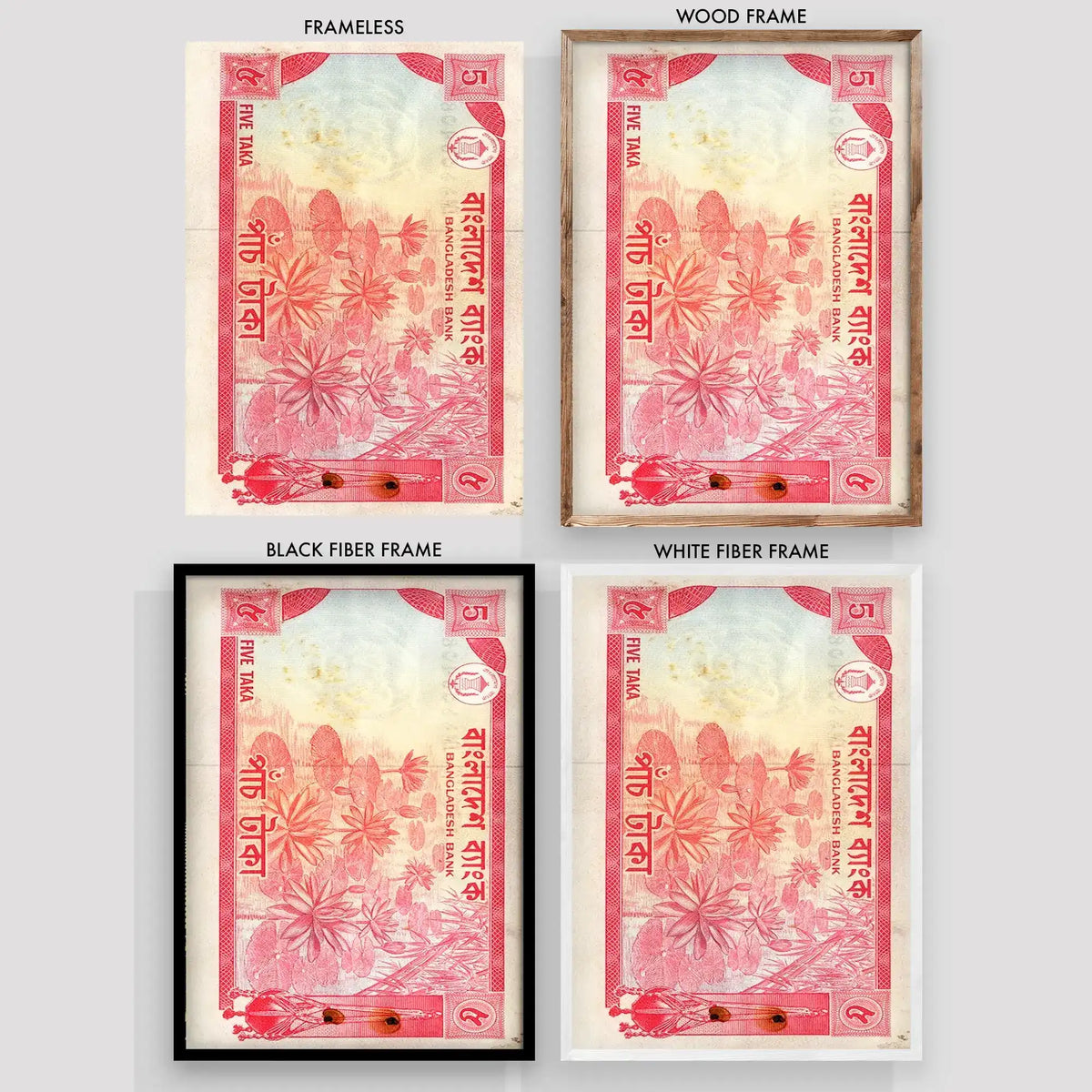 Old 5 Taka Note