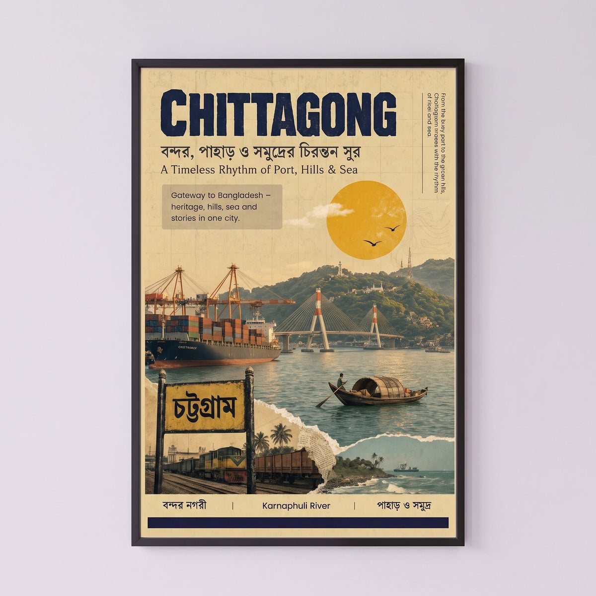 Chittagong travel poster