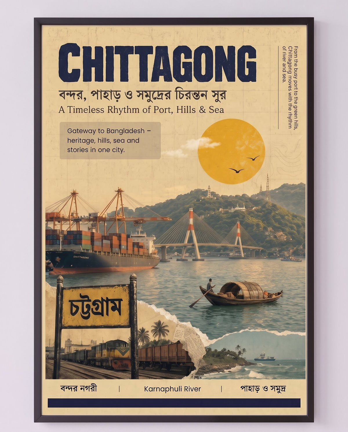Chittagong travel poster