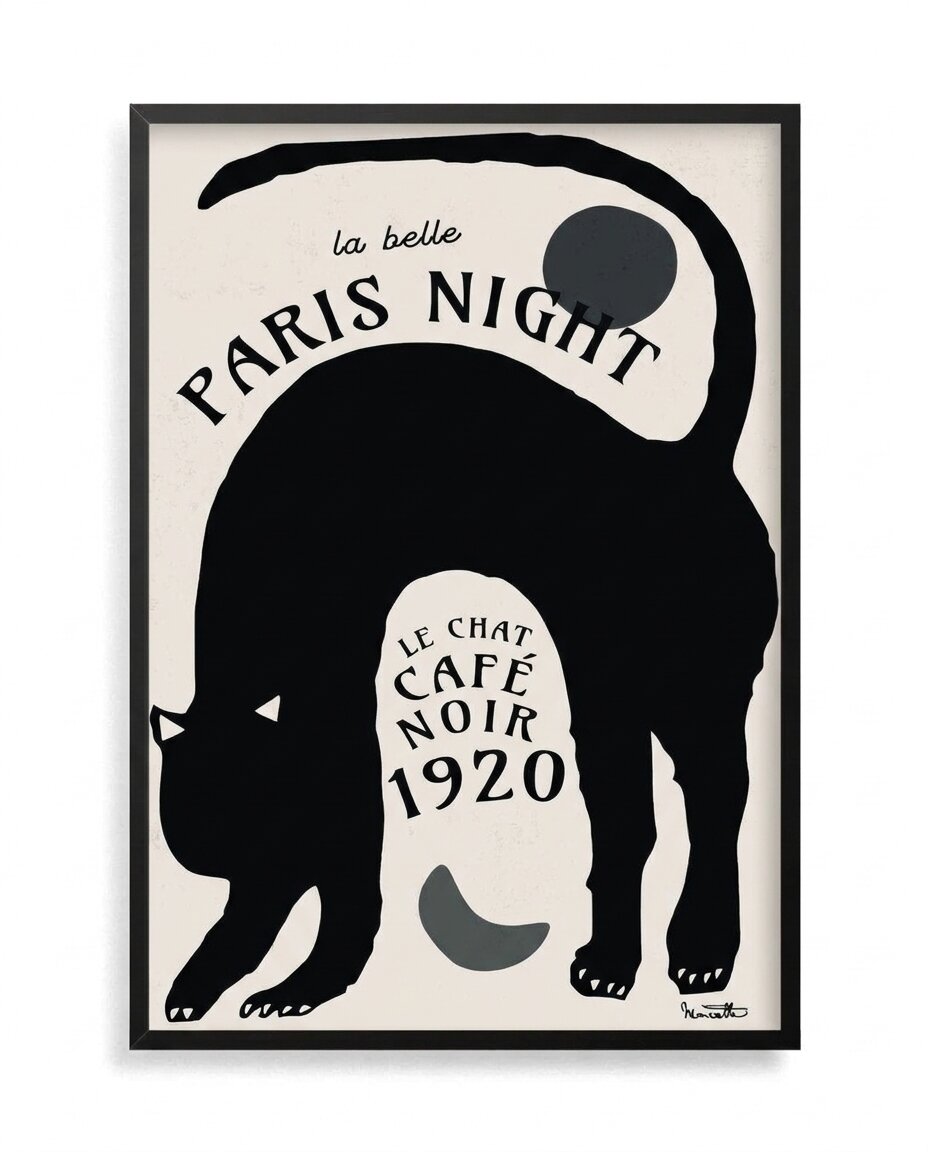 Le Chat Cafe Noir 1920