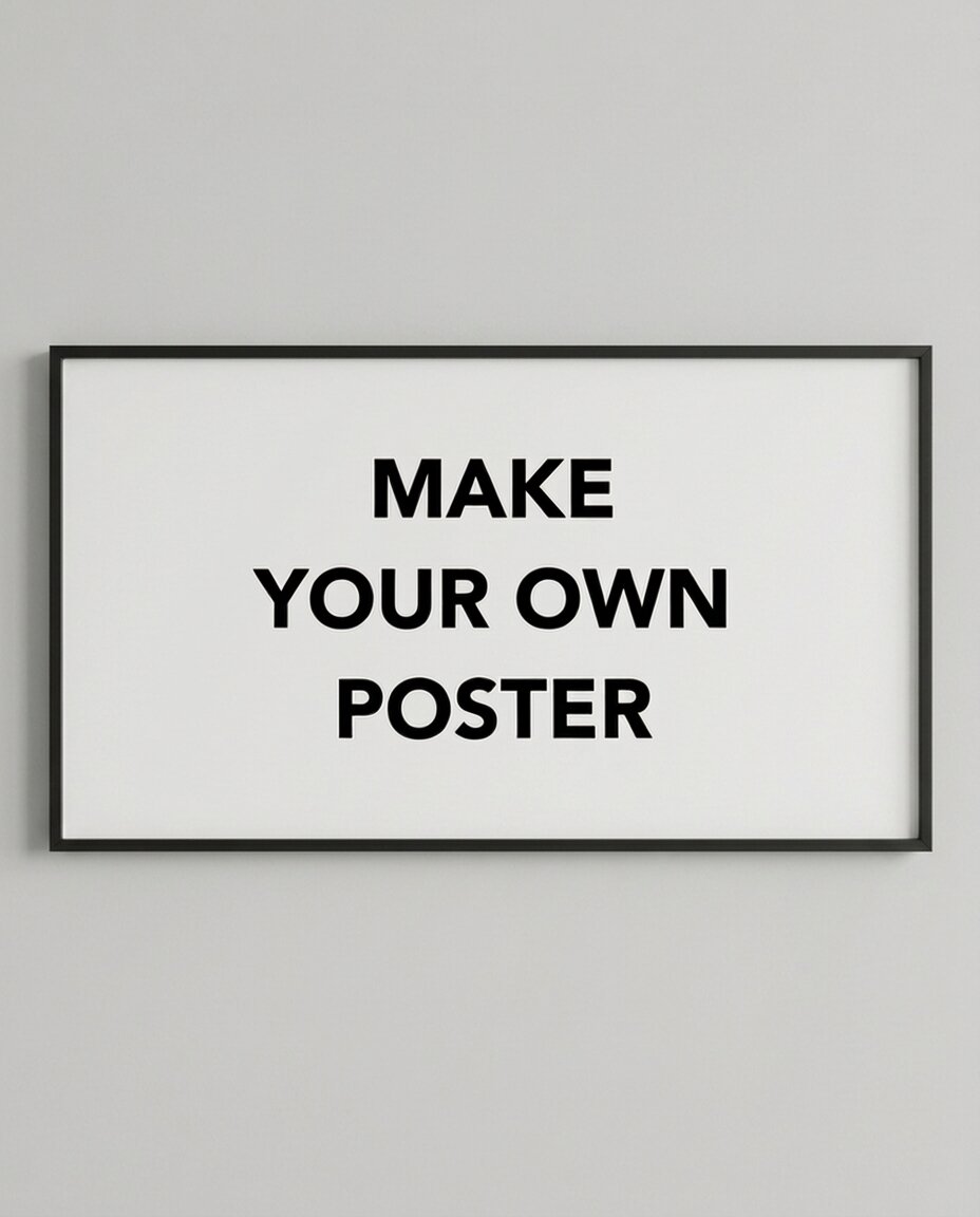 Make Your Own Custom poster (Landscape/ Panoramic Frame)