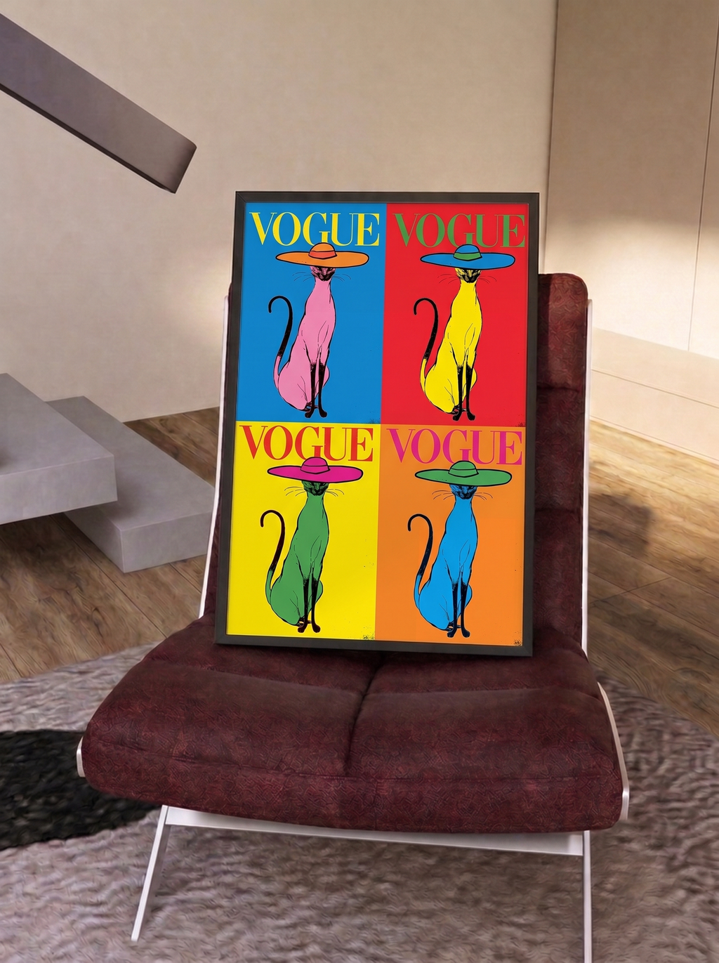 Vogue Kitty (Warhol style)