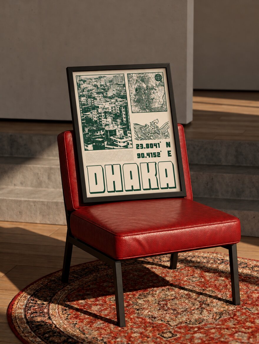 Dhaka Map (Green)